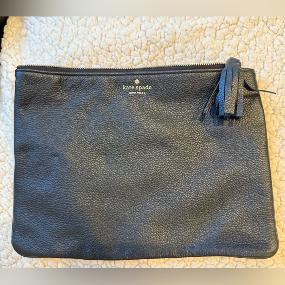 Kate Spade Black Leather pouch/clutch